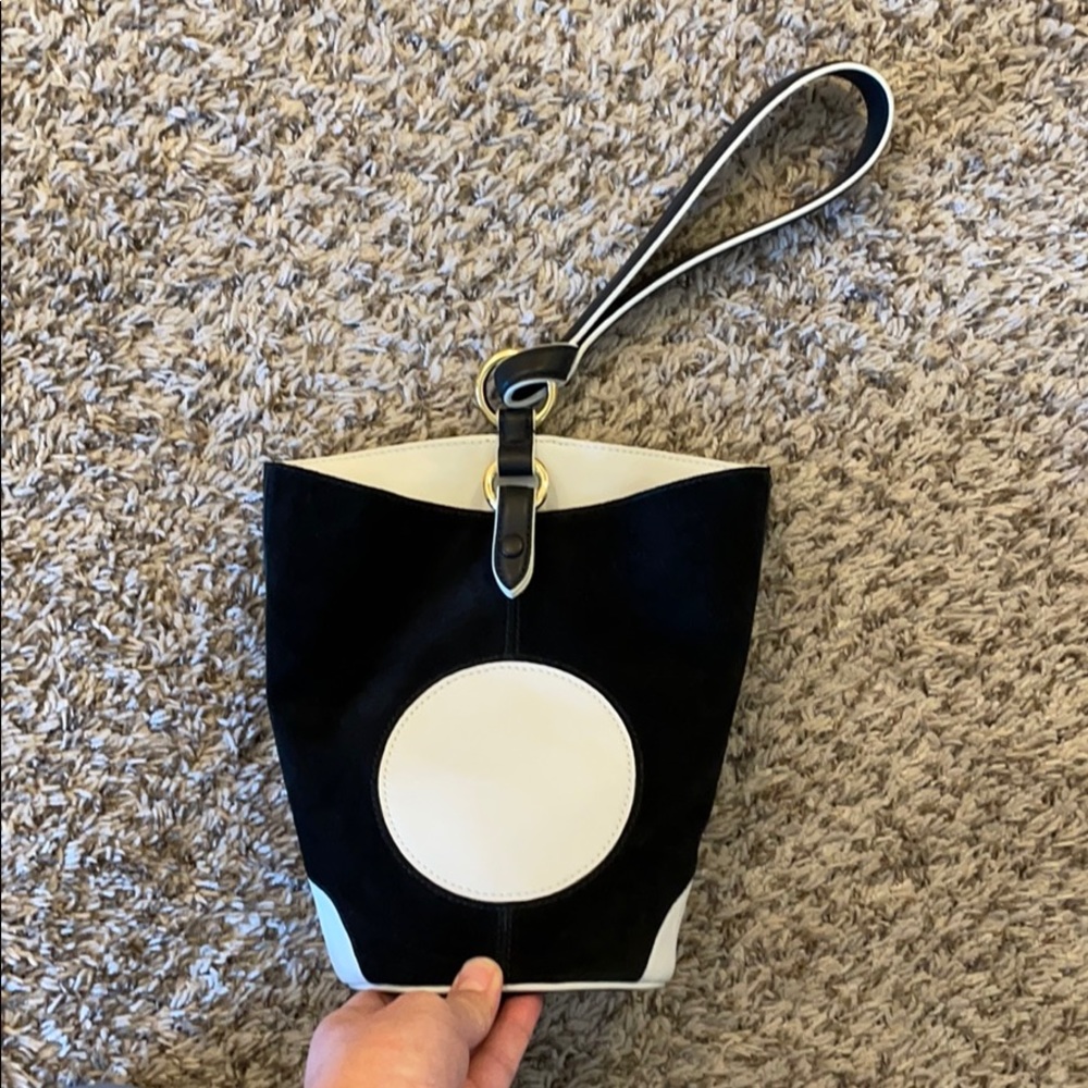DVF authentic leather/suede mini small handbag.